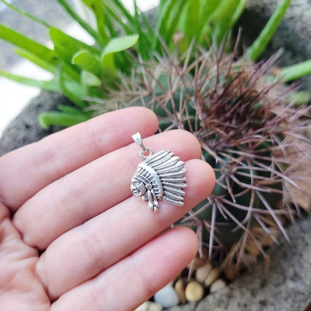 New Classic Native American Indian Chief Pendant